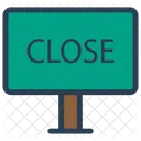 Close Signboard Board Signboard Icon