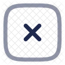 Close Square Cross Remove Icon