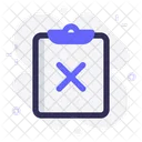 Task Delete Clipboard Icon