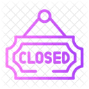 Closed Retail Closed Sign Icon