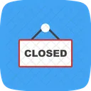 Closed Sign Board Icon