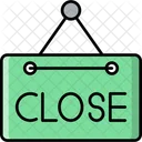 Closed Sign Board Signpost Icon