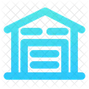 Closed Barn House Home Icon