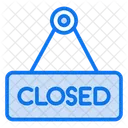 Closed Board Closed Closed Sign Icon