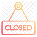 Closed Board Closed Closed Sign Icon