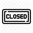Closed Sign Store Icon