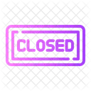 Closed Sign Store Icon