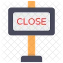 Closed Board Shop Board Signboard Icon