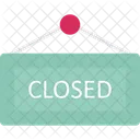 Closed Closed Board Closed Sign Icon