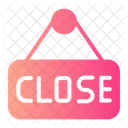 Closed Board Closed Sign Hanging Board Icon