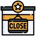 Closed Board Closed Closed Sign Icon
