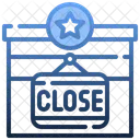 Closed Board Closed Closed Sign Icon