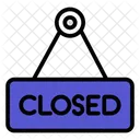 Closed Board Closed Closed Sign Icon
