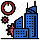Closed City Lockdown Shutdown Icon