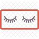 Closed Eye Eyelashes Icon