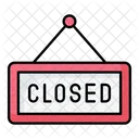 Closed Board Closed Closed Sign Icon