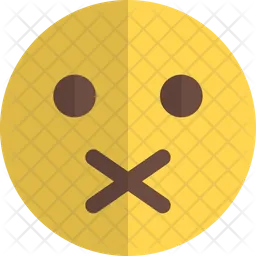 Closed Mouth Emoji Icon