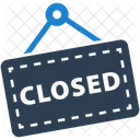 Closed Shop Sign  Icon