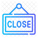 Closed Sign Board Information Icon