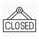 Closed Sign Closed Closed Board Icon