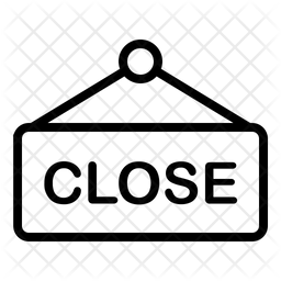 Closed Sign Icon Of Line Style Available In Svg Png Eps Ai Icon Fonts