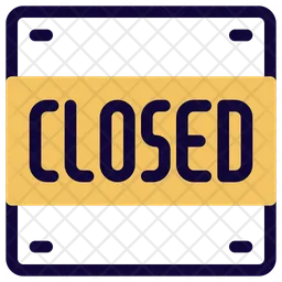 Closed Sign  Icon