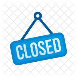 Closed signboard  Icon
