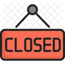 Label Close Store Icon