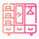 Closet Rack Wardrobe Storage Icon