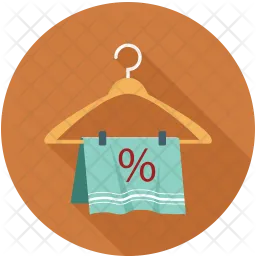 Cloth discount  Icon