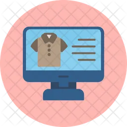 Cloth Online Shopping  Icon