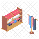 Cloth Rack Wardrobe Hanging Icon