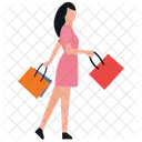 Cloth Shopping Shopping Girl Leisure Time Icon