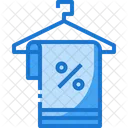 Clothe Discount Clothing Hanger Towel Icon
