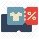 Clothes Coupon Sale Icon