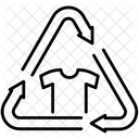 Recycling Clothes Or Fabric Black Outline Icon