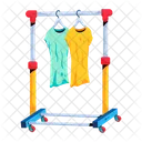 Clothes Stand Clothes Rack Hanging Shirts Icon