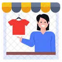 Shirts Shop Shopkeeper Storekeeper Icône