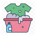Clothes Wash Care Hand Icon