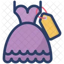 Flare Dress Frock Shopping Icon