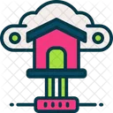 Cloud Home House Icon