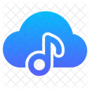 Cloud Music Stream Icon