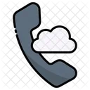Cloud Call Phone Icon