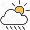 Agriculture Cloud Sun Icon