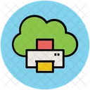 Cloud Network Facsimile Icon
