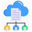 Cloud File Organization Icon