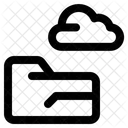 Cloud Folder Transfer Icon