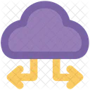 Cloud Arrows Computing Icon