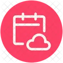 Calendar Cloud Weather Icon