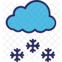 Cloud Ice Flakes Snow Falling Icon